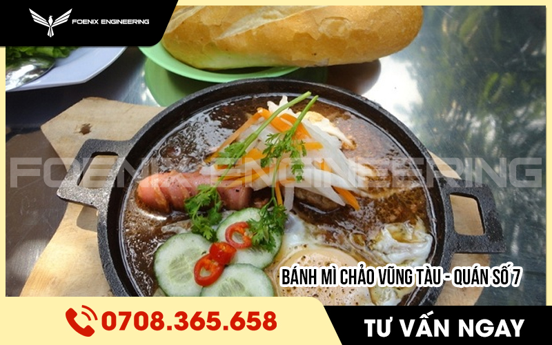 ăn bánh mì chảo