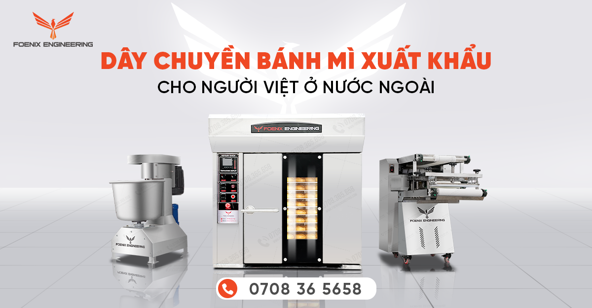 Công nghệ sản xuất dây chuyền bánh mì xuất khẩu