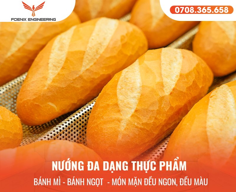 Lợi ích lò nướng bánh mì đối lưu 5 khay