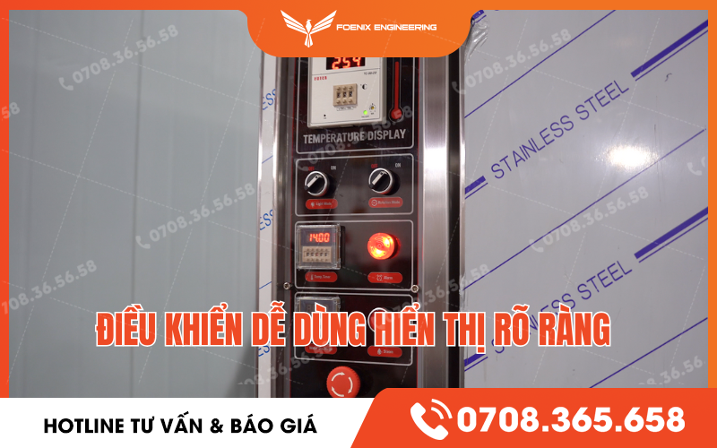 Bảng điều khiển lò nướng dễ dùng