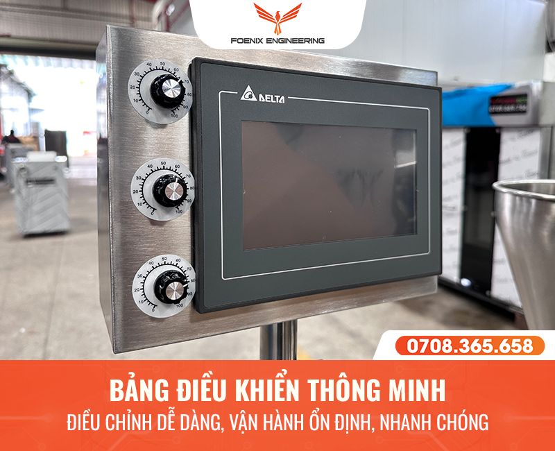 Bảng điều khiển máy tạo hình bánh bao