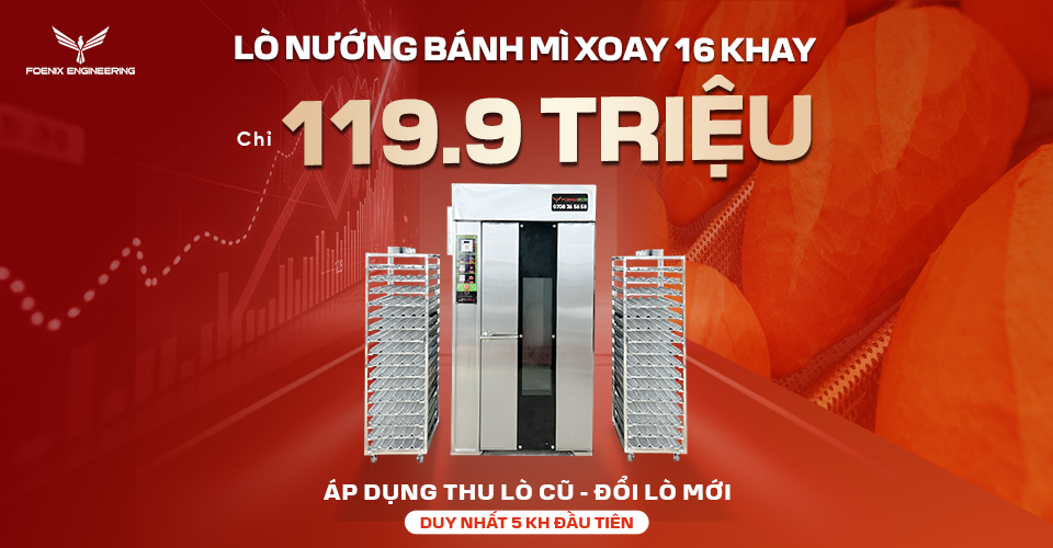 Chương trình khuyến mãi giữ giá lò xoay 16 khay