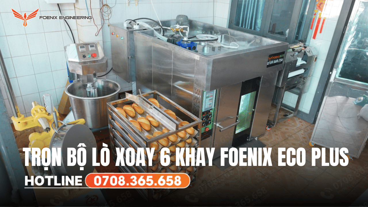 Dây chuyền làm bánh mì 6 khay Foenix Eco Plus 