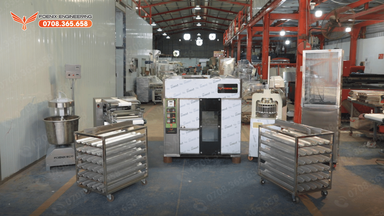 Bộ thiết bị làm bánh mì 6 khay 119.9 triệu