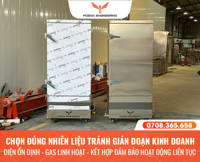 Các loại máy hấp bánh bao phổ biến hiện 