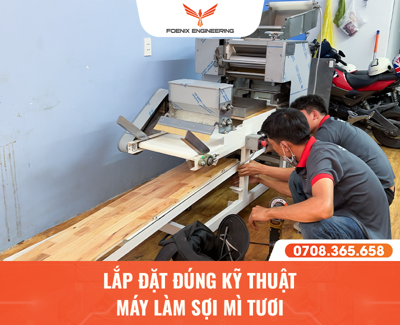 Hướng dẫn cách lắp đặt máy làm sợi mì 