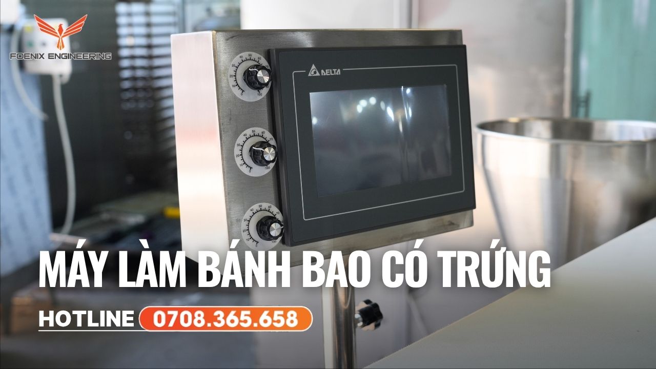 Máy làm bánh bao có trứng dễ sử dụng