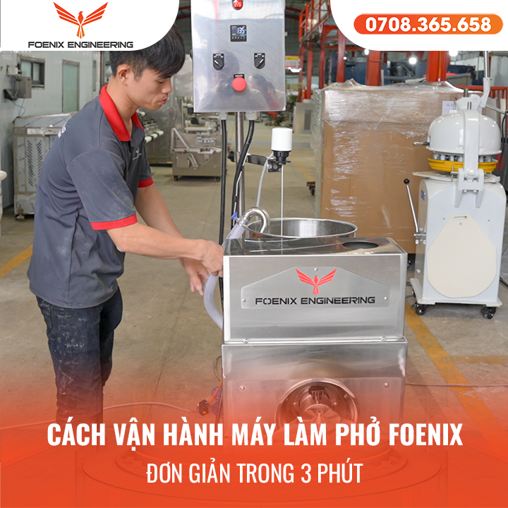 Hướng dẫn cách vận hành máy sản xuất phở tươi