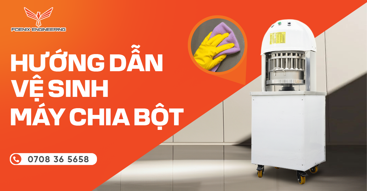 Cách vệ sinh máy chia bột đơn giản