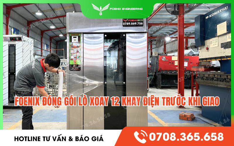 Đóng gói lò nướng công nghiệp an toàn