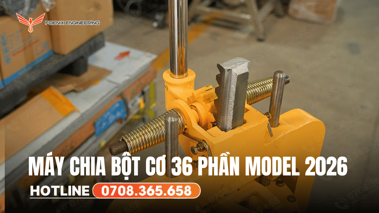 Cấu tạo máy chia bột 36 phần bằng tay