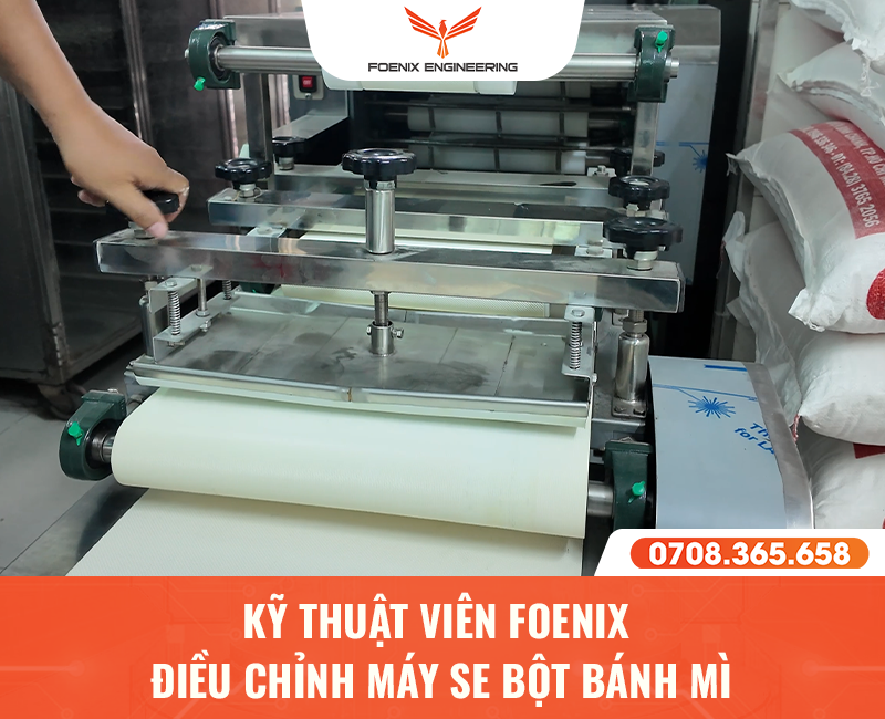 Điều chỉnh máy se bột đúng kích thước