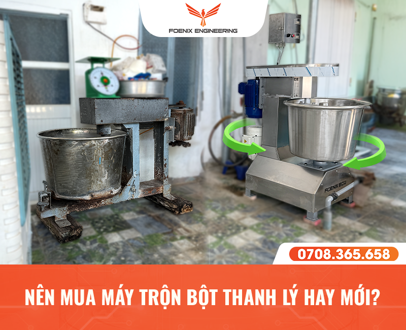 Có nên đầu tư máy trộn bột thanh lý giá rẻ?
