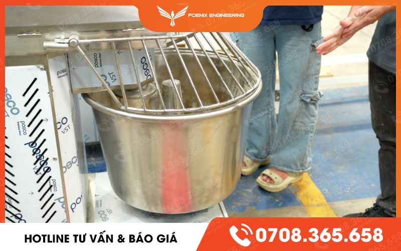 máy trộn bột làm mì inox 304