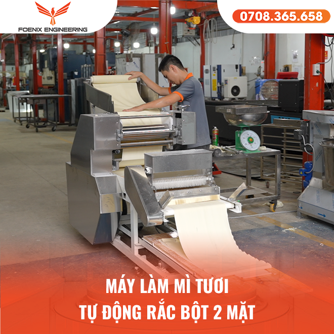 Dây chuyền sản xuất mì tươi tự động hóa