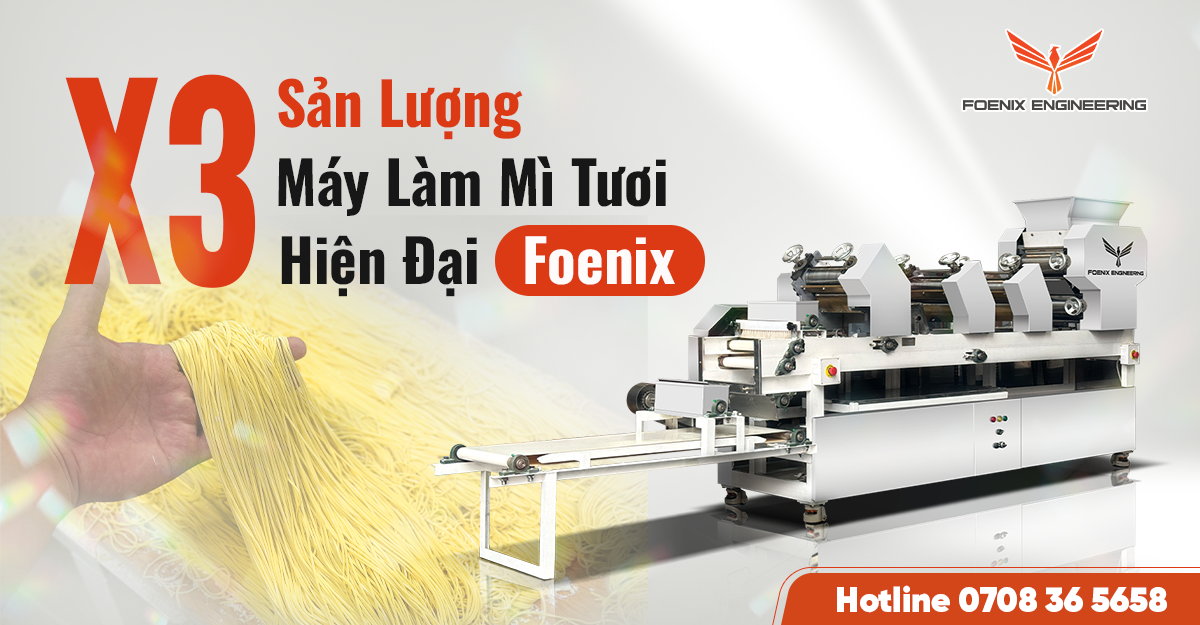 Công nghệ sản xuất mì tươi hiện đại