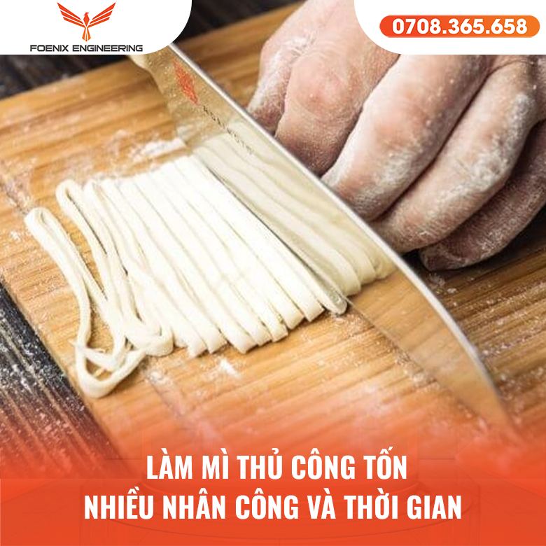 Hạn chế của sản xuất mì tươi thủ công