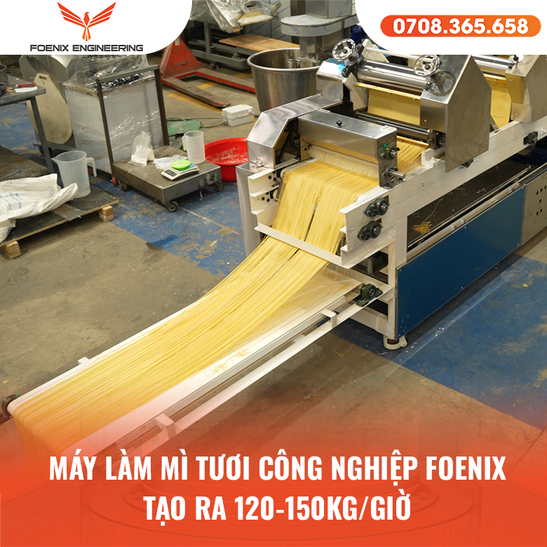 Công nghệ sản xuất mì tươi x3 sản lượng