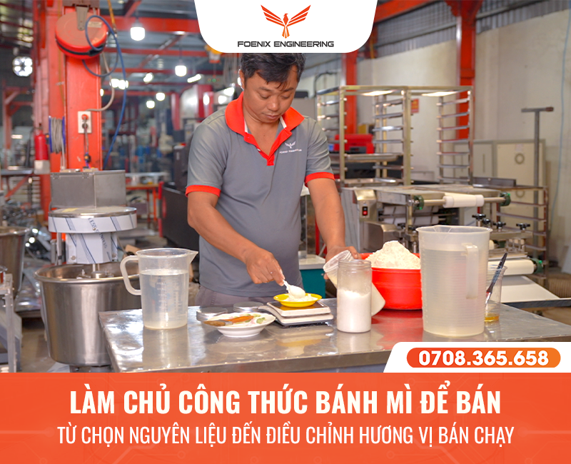 Học viên làm chủ công thức làm bánh mì