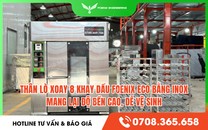 Đặc điểm nổi bật lò nướng bánh mì xoay 8 khay dầu