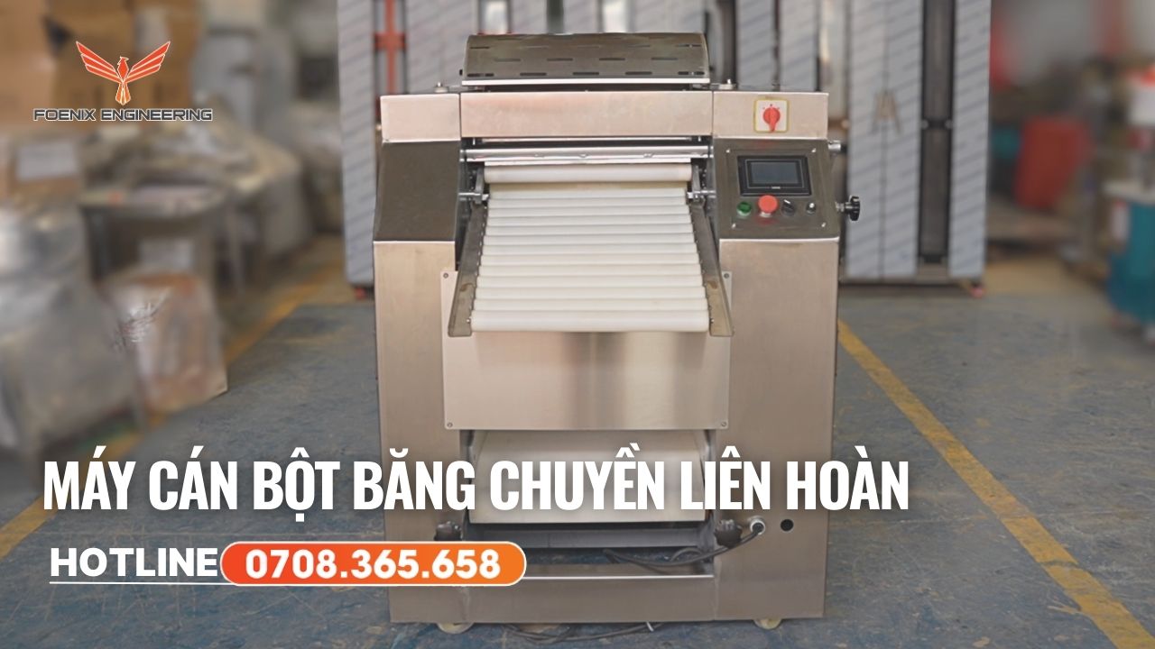 Giới thiệu máy cán bột băng chuyền liên hoàn