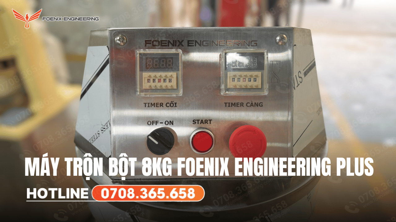Ưu điểm nổi bật của máy trộn bột 8kg Foenix Engineering Plus
