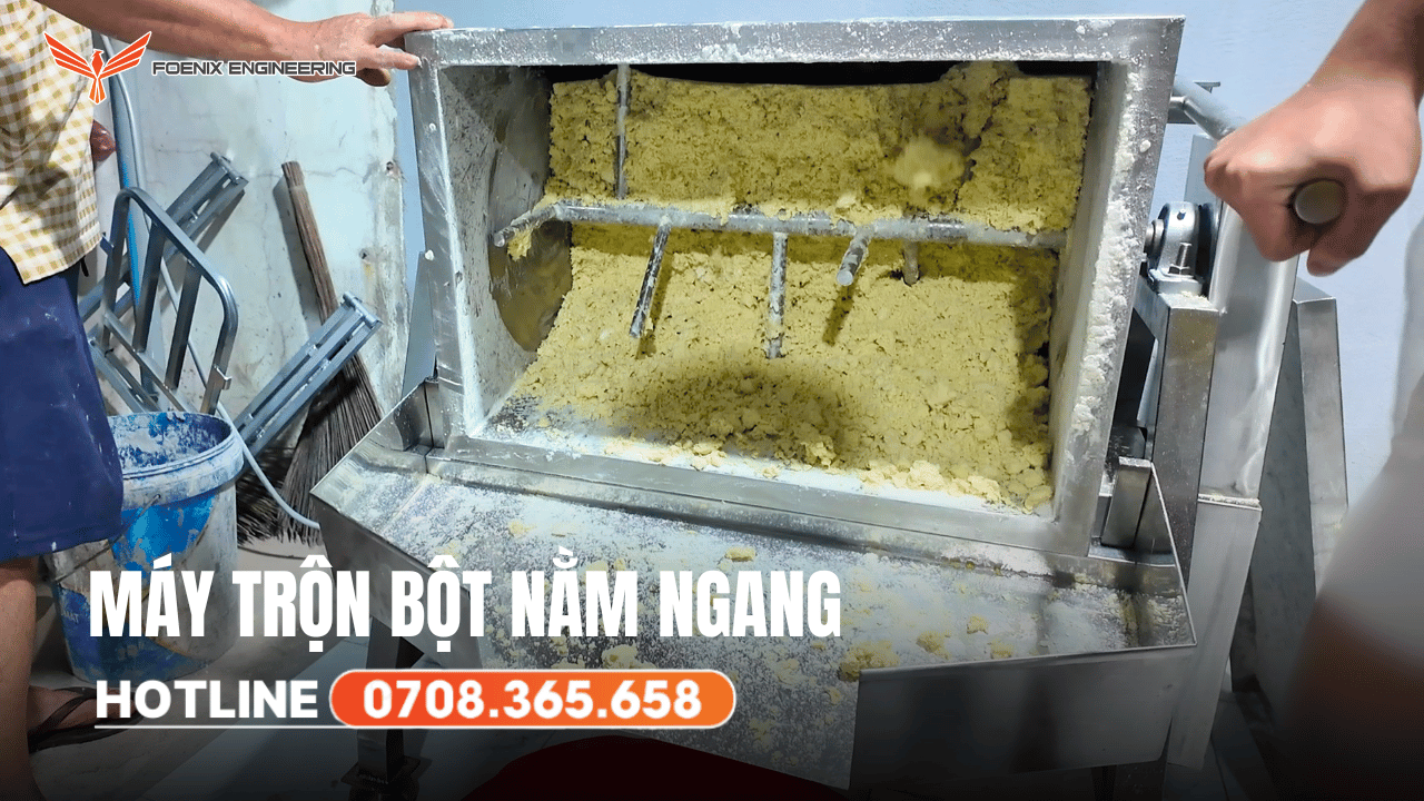 Ưu điểm của máy trộn bột khô nằm ngang