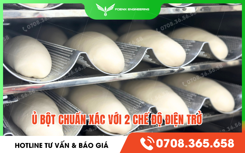 Đặc điểm nổi bật tủ ủ bột 16 khay điện Foenix Eco