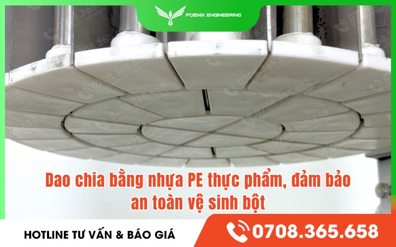 máy chia bột bằng tay đảm bảo vệ sinh