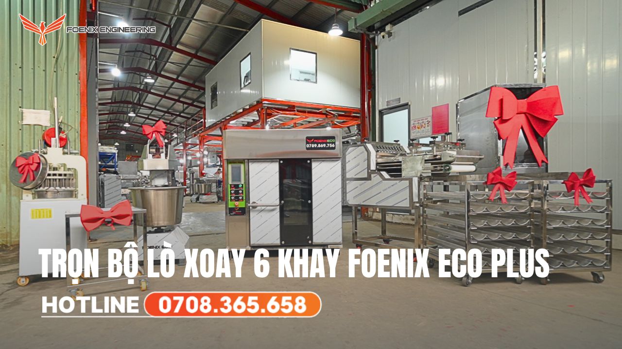 Dây chuyền làm bánh mì 6 khay Foenix Eco Plus 