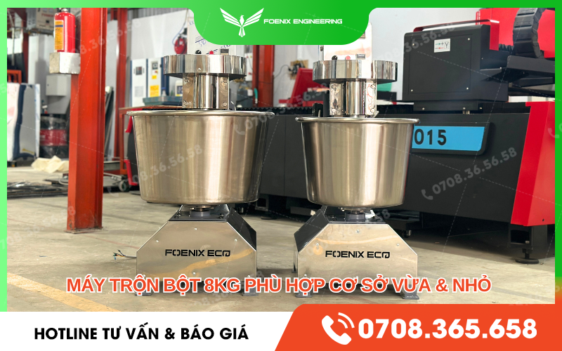 Máy trộn bột bánh mì 8kg Foenix Eco