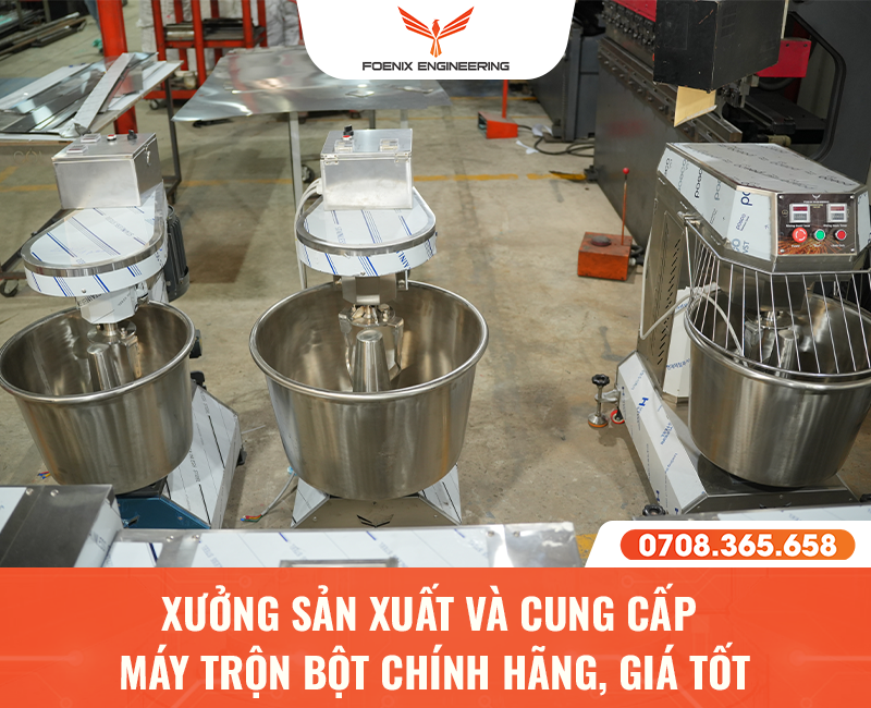 Xưởng sản xuất máy trộn bột giá tốt