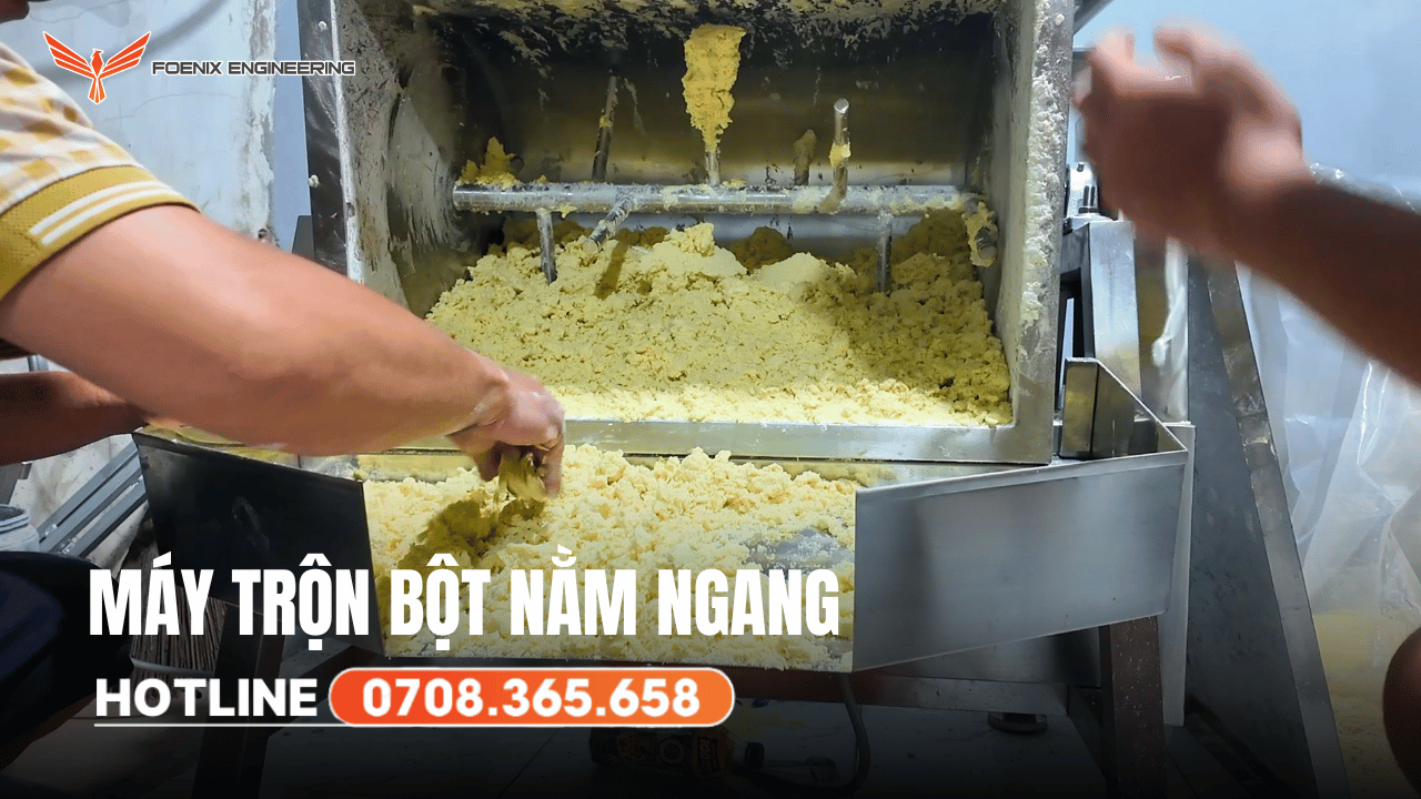 Vận hành máy trộn bột nằm ngang đúng cách