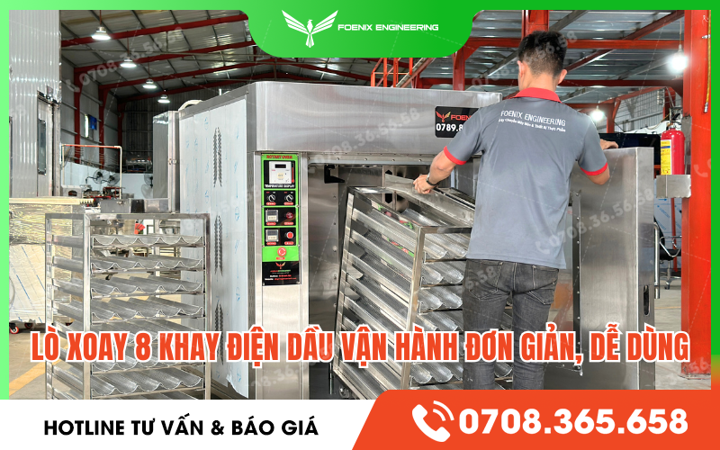 Chức năng của lò nướng công nghiệp 8 khay 