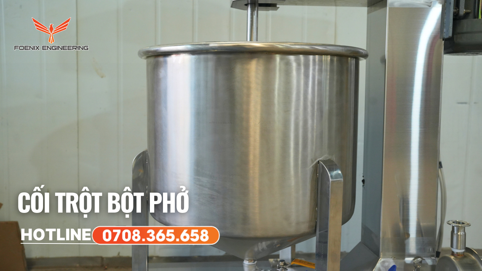 Dung tích cối trộn bột công nghiệp làm phở tươi