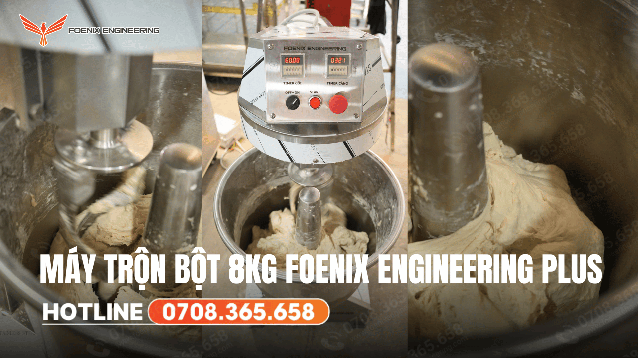 Hướng dẫn vận hành máy trộn bột 8kg Foenix Engineering Plus