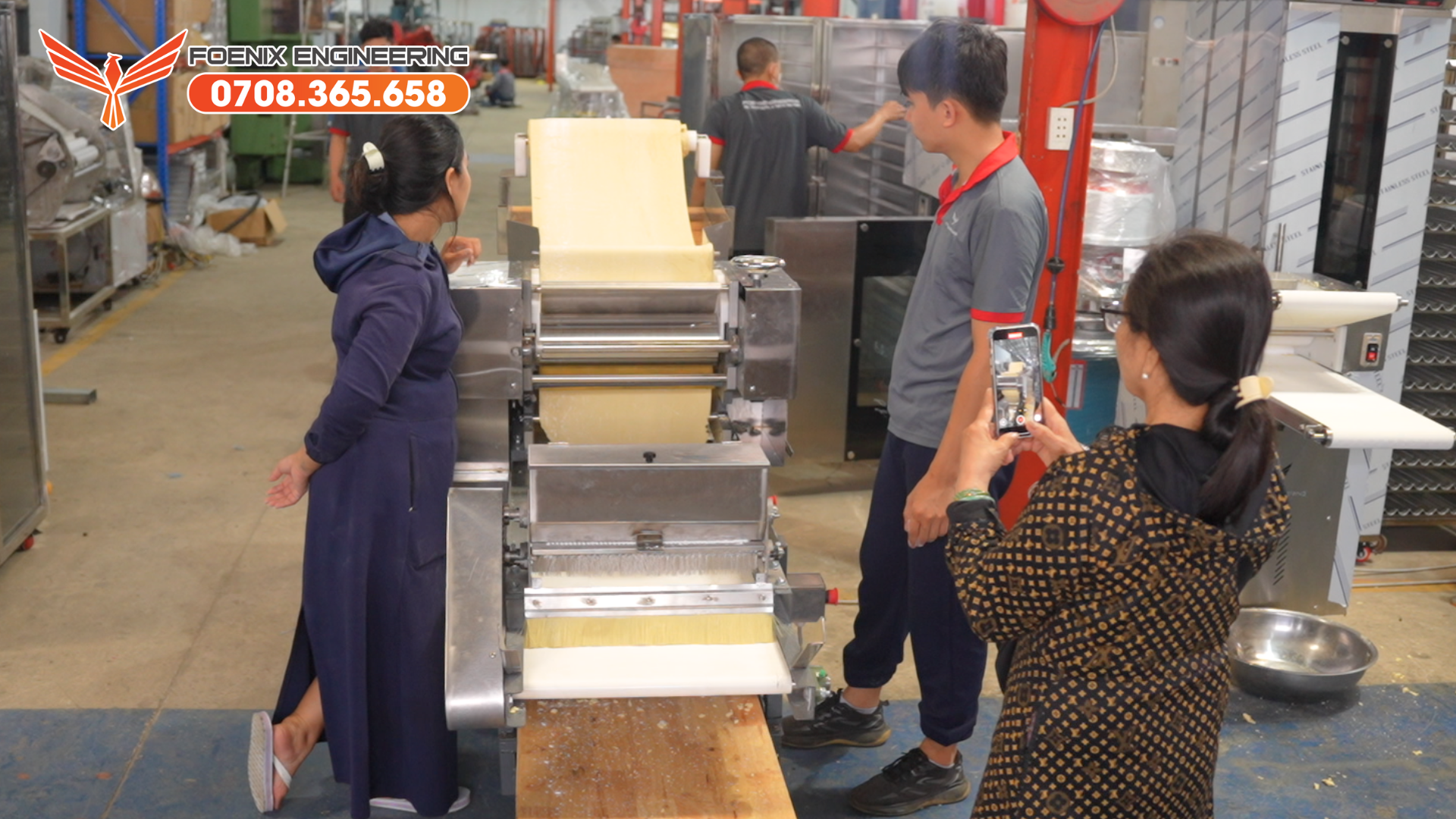 Dịch vụ chạy thử máy làm mì sợi trước khi mua hàng