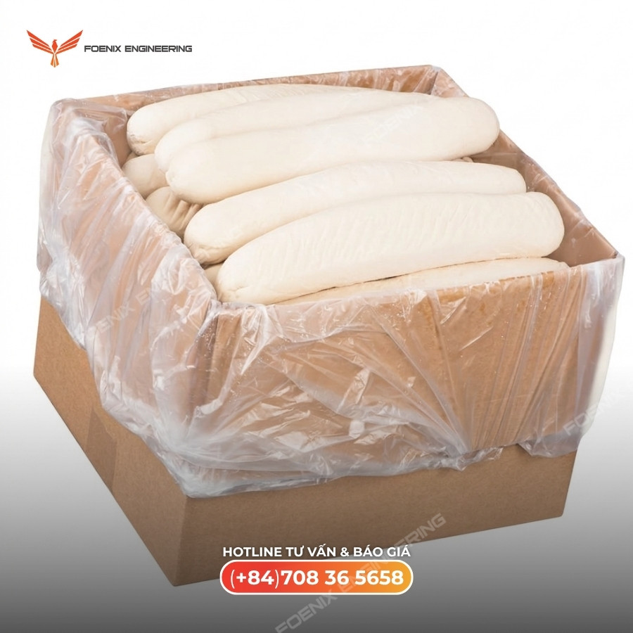 Thùng bánh mì đông đá đã đóng gói sẵn sàng vận chuyển