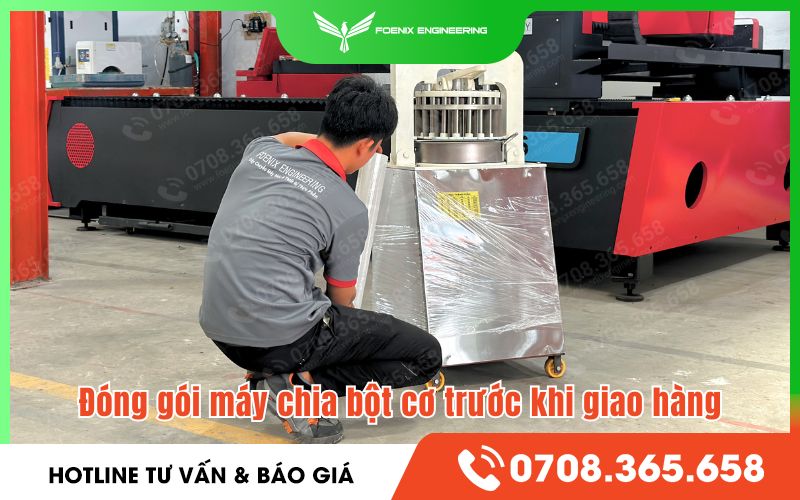 vận chuyển máy chia bột bằng tay