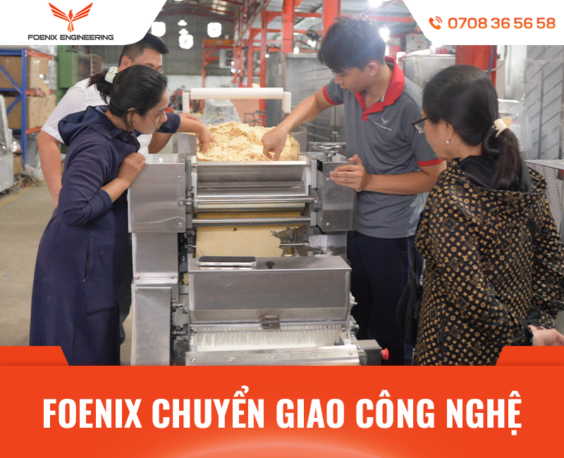 Đơn vị chuyển giao công nghệ máy làm mì tươi