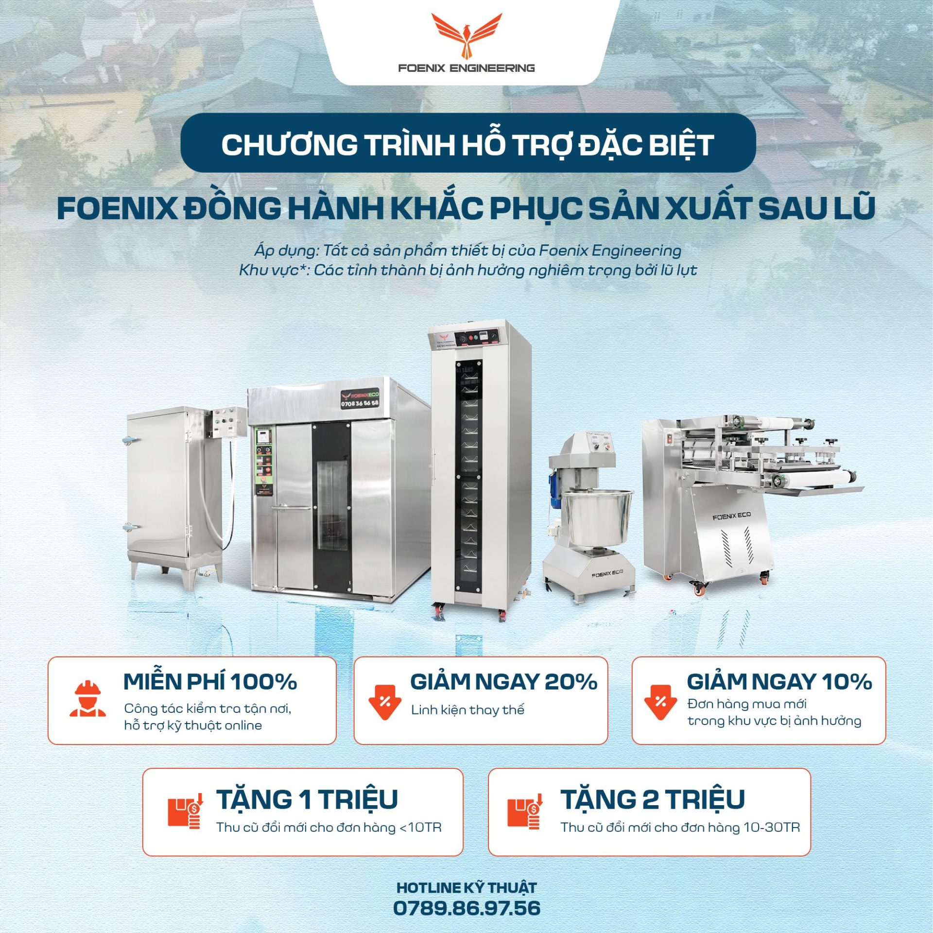 Foenix đồng hành khắc phục sản xuất sau lũ