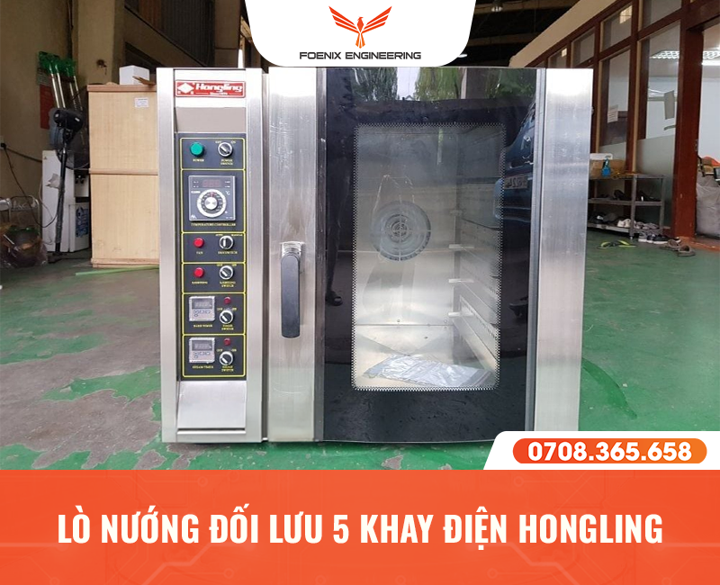 Giá lò nướng bánh đối lưu 5 khay Hongling
