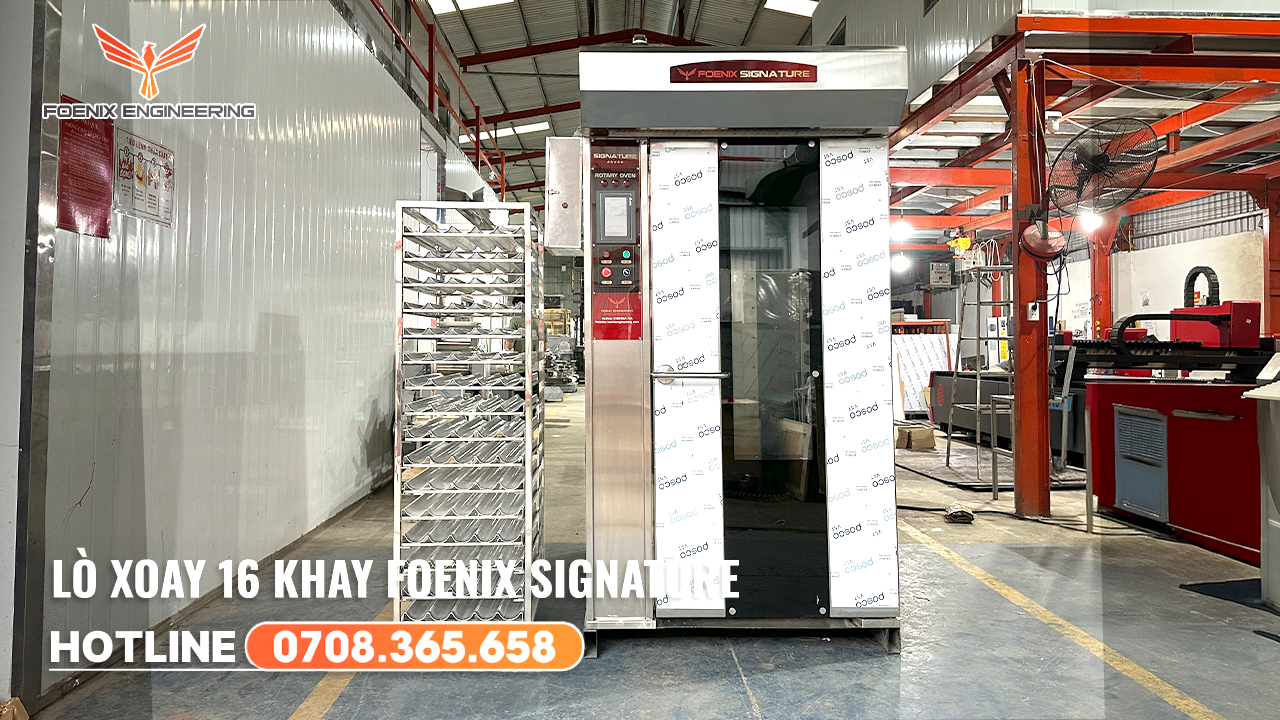Giới thiệu lò nướng bánh mì 16 khay Foenix Signature