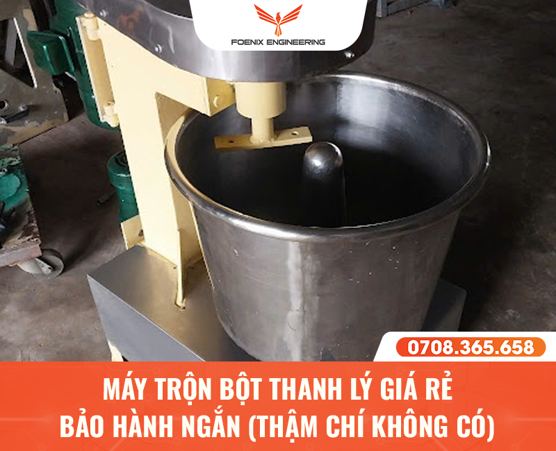Hạn chế khi sử dụng máy trộn bột cũ