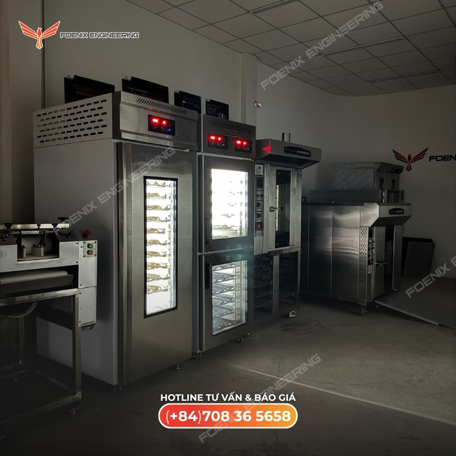 Dàn máy móc sản xuất bánh mì hiện đại