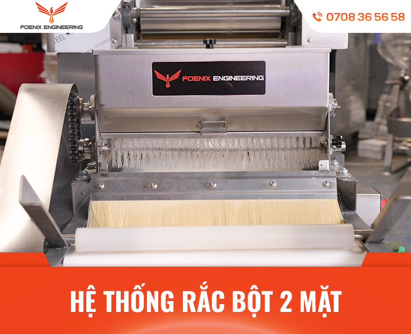 Máy làm mì sợi mini tích hợp hệ thống rắc bột tự động