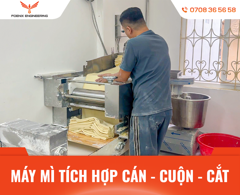 Hiệu suất vận hành máy làm mì tươi 1 người Foenix