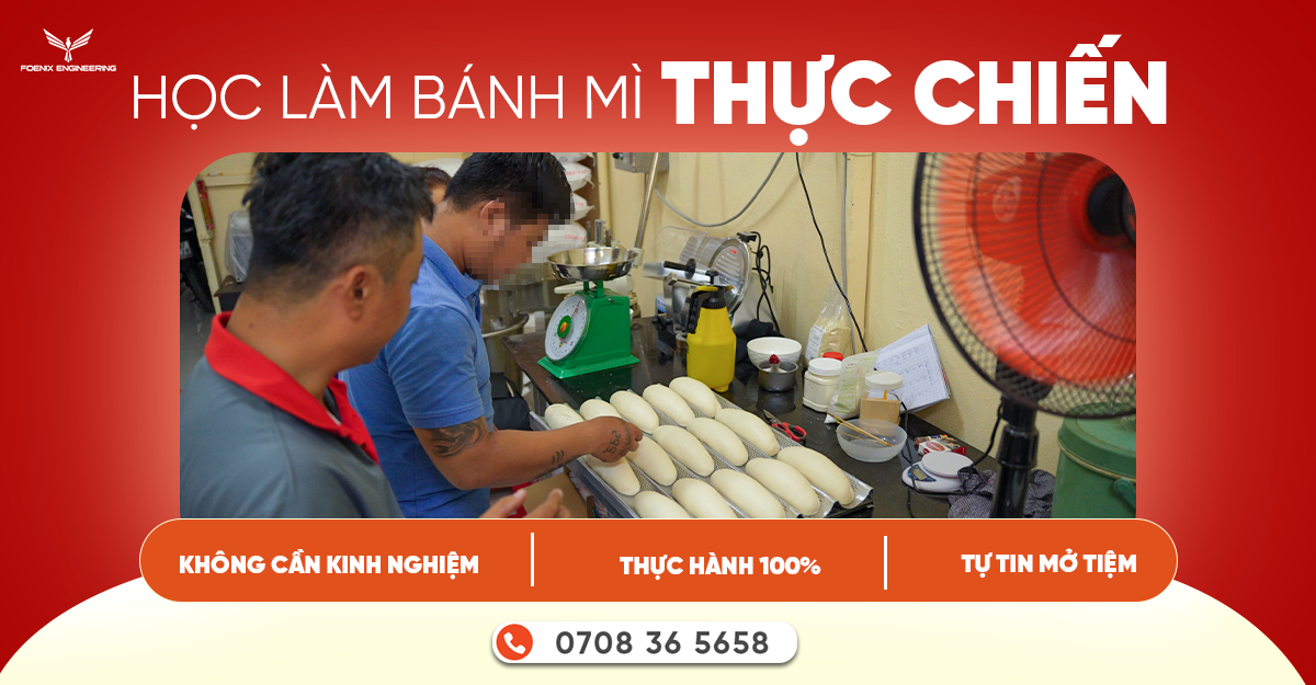 Học làm bánh mì theo mô hình thực chiến