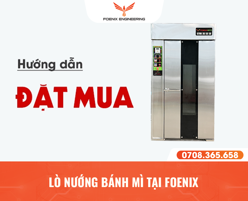 Hướng dẫn đặt mua lò nướng bánh mì 16 khay 