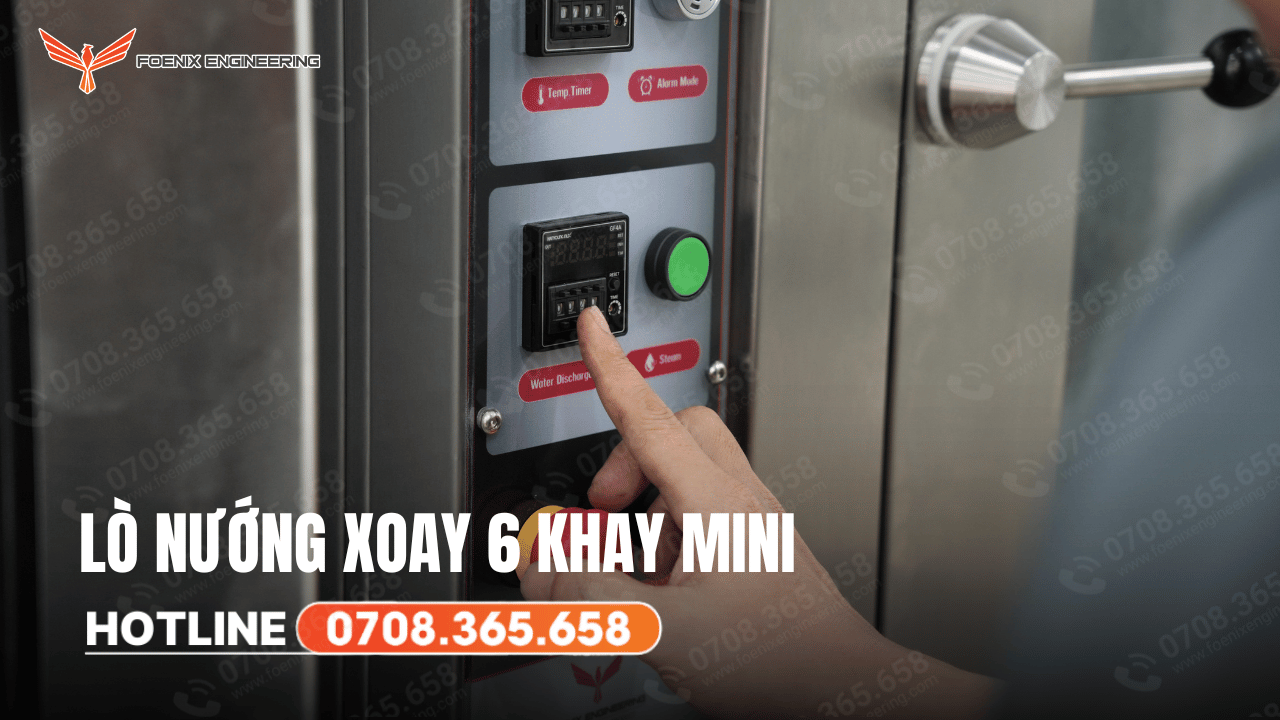Hướng dẫn sử dụng lò xoay 6 khay mini 